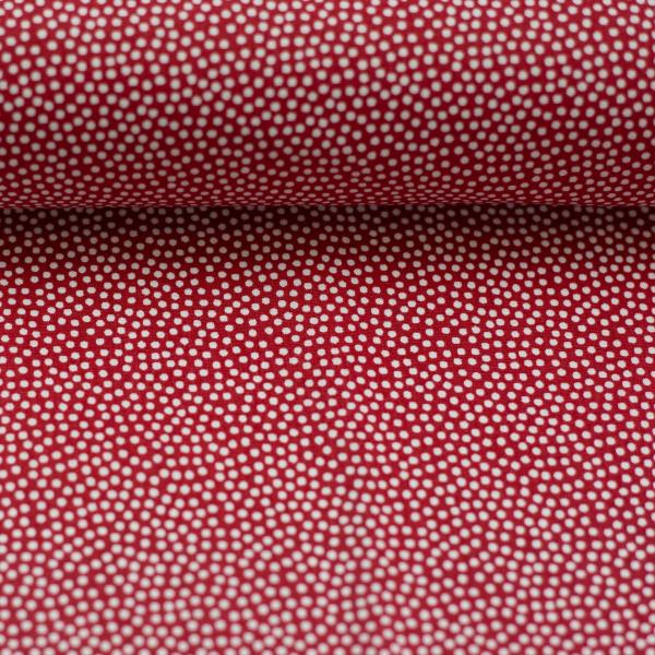 Baumwolle Dotty Burgundy/Weiß by Swafing